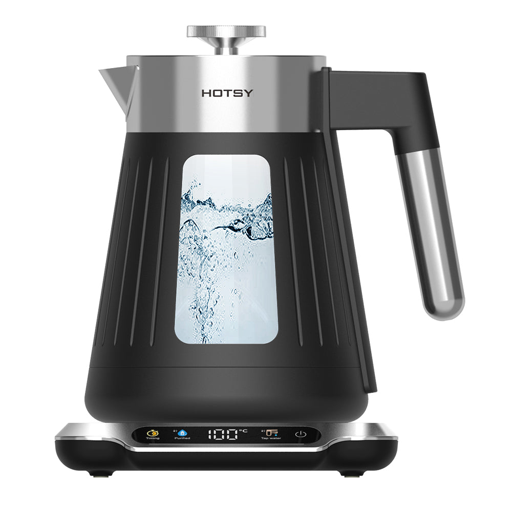 Hotsy WG17B-B1 Double Wall Glass Kettle Electric